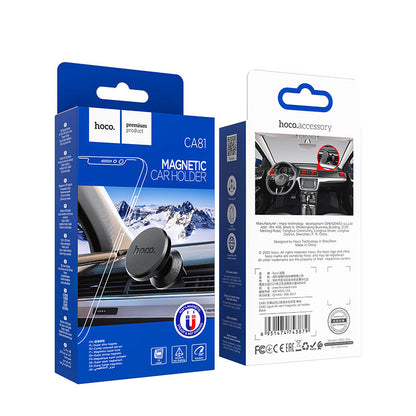 Support Auto Magnétique HOCO A81 Ligue Air Vent, Universel, Noir