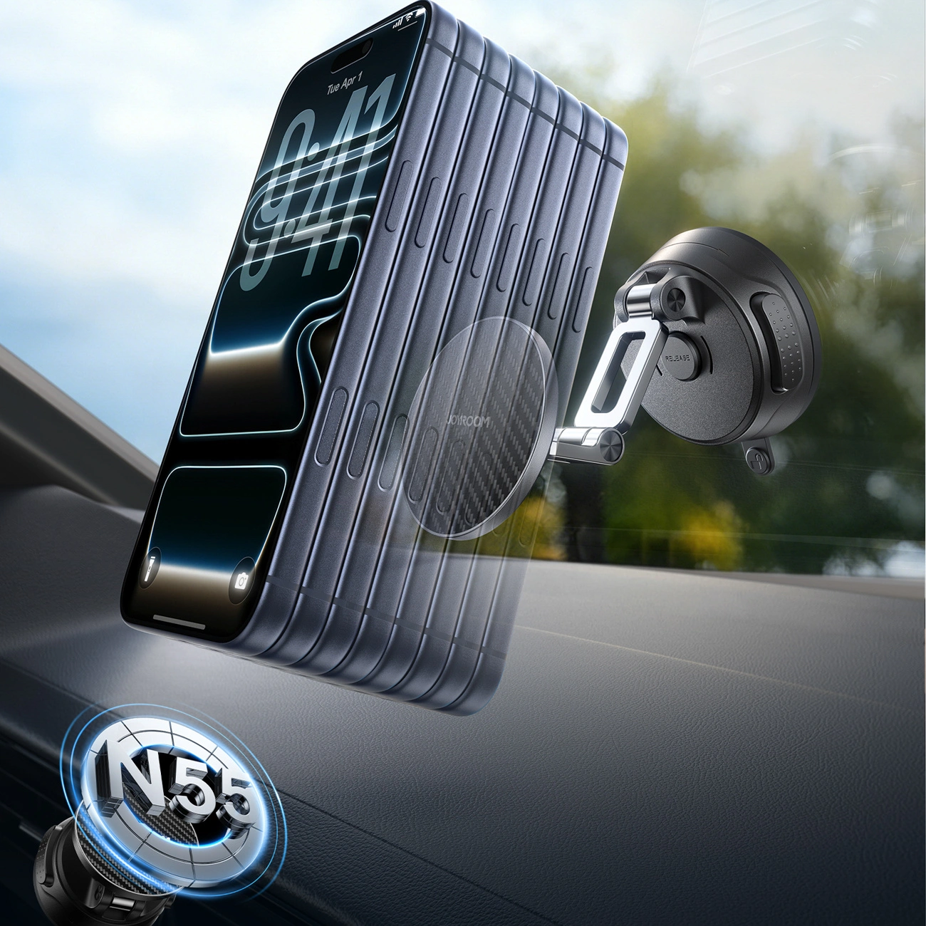 Support Auto Magnétique Joyroom JR-ZS51, Universel, Noir