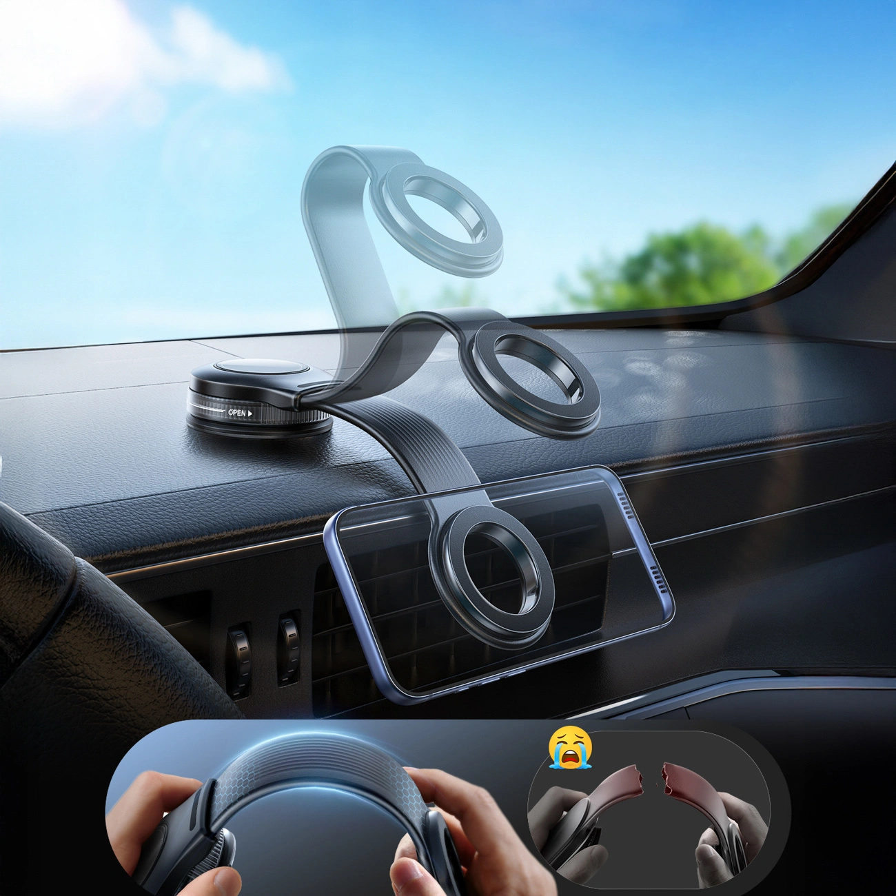 Support Auto Magnétique Joyroom JR-ZS518, Universel, Noir