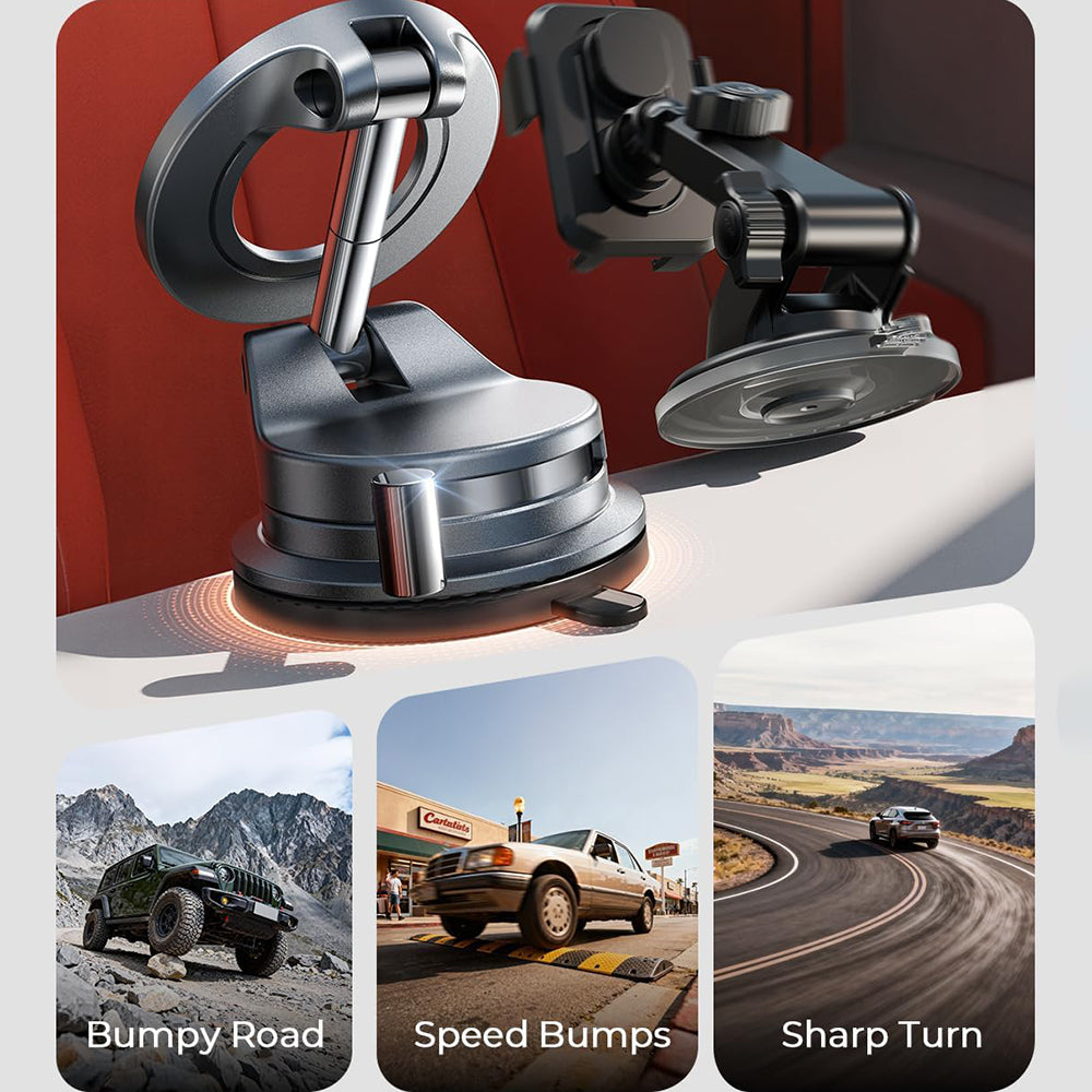 Support Auto Magnétique Lisen A608, Universel, Noir