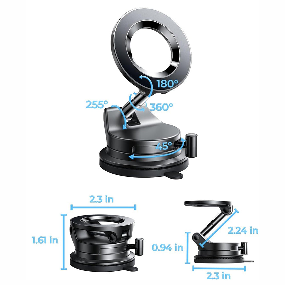 Support Auto Magnétique Lisen A608, Universel, Noir