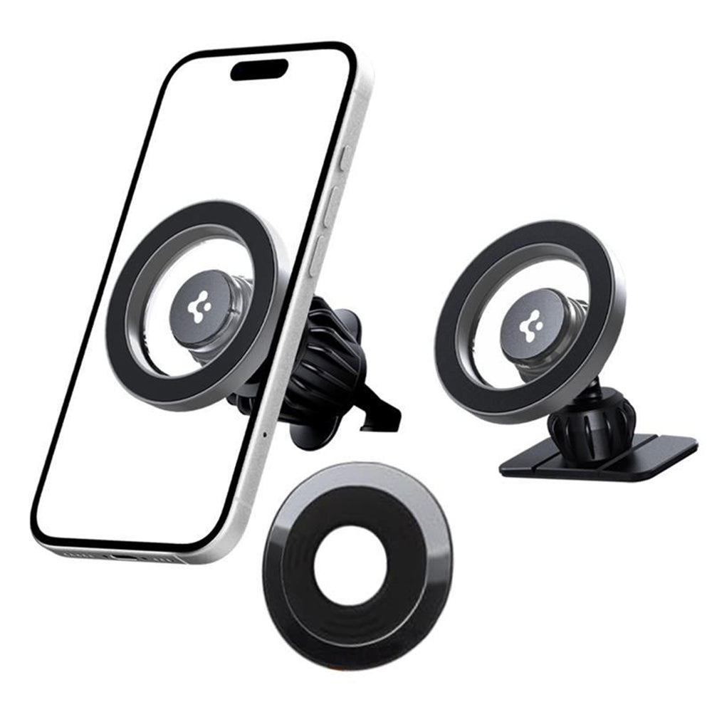 Support Auto Magnétique Spigen MFT13, Universel, Argenté
