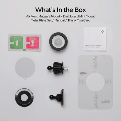 Support Auto Magnétique Spigen MFT13, Universel, Argenté