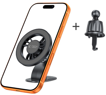 Support Auto Magnétique Tech-Protect N56 2en1 II, Universel, Noir