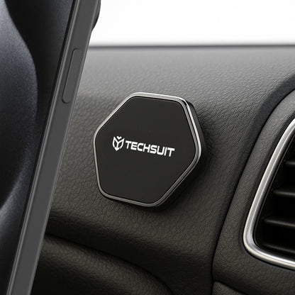 Support Auto Magnétique Techsuit HOLD210-C, Universel, Noir