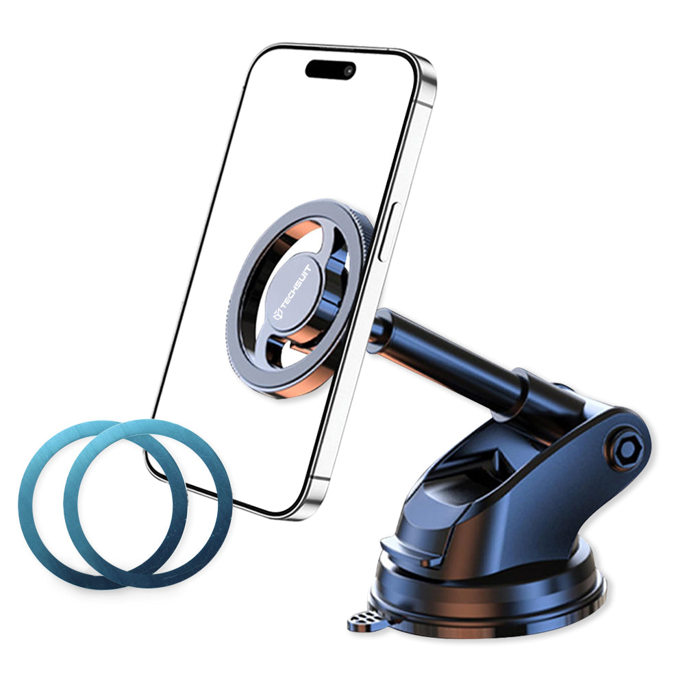 Support Auto Magnétique Techsuit S12, Universel, Noir