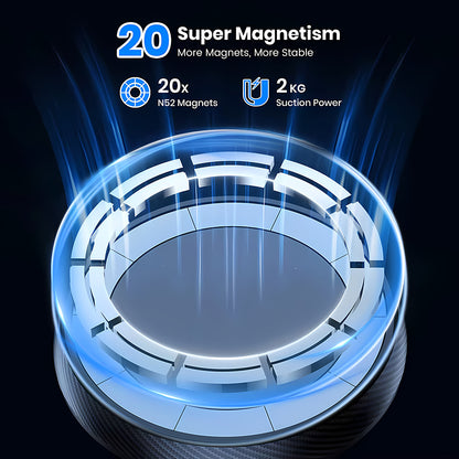 Support Auto Magnétique Techsuit S12, Universel, Noir