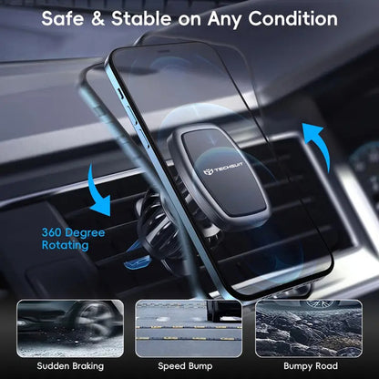 Support Auto Magnétique Techsuit S2, Universel, Noir