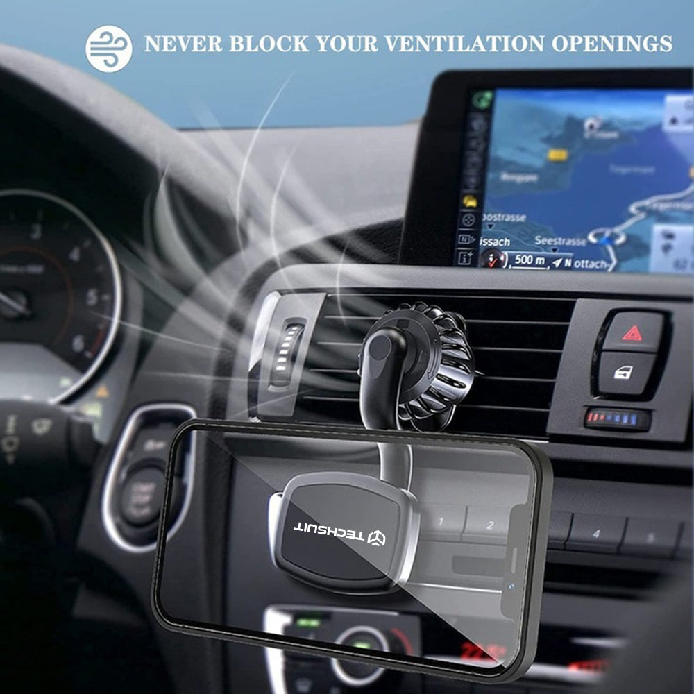 Magnetic Techsuit S3 Car Holder, Universal, Black