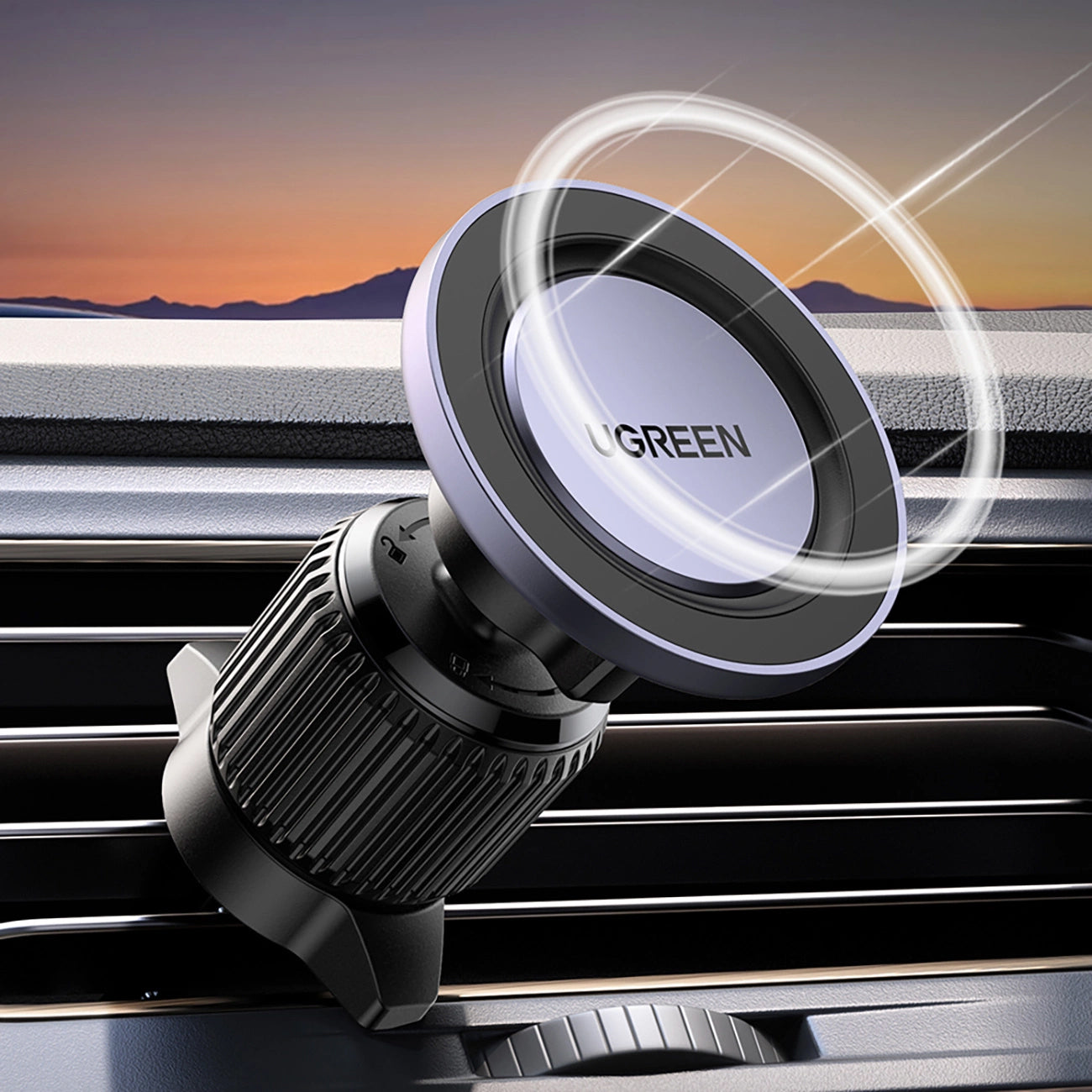 Support Auto Magnétique UGREEN LP428, Universel, Noir, Reconditionné