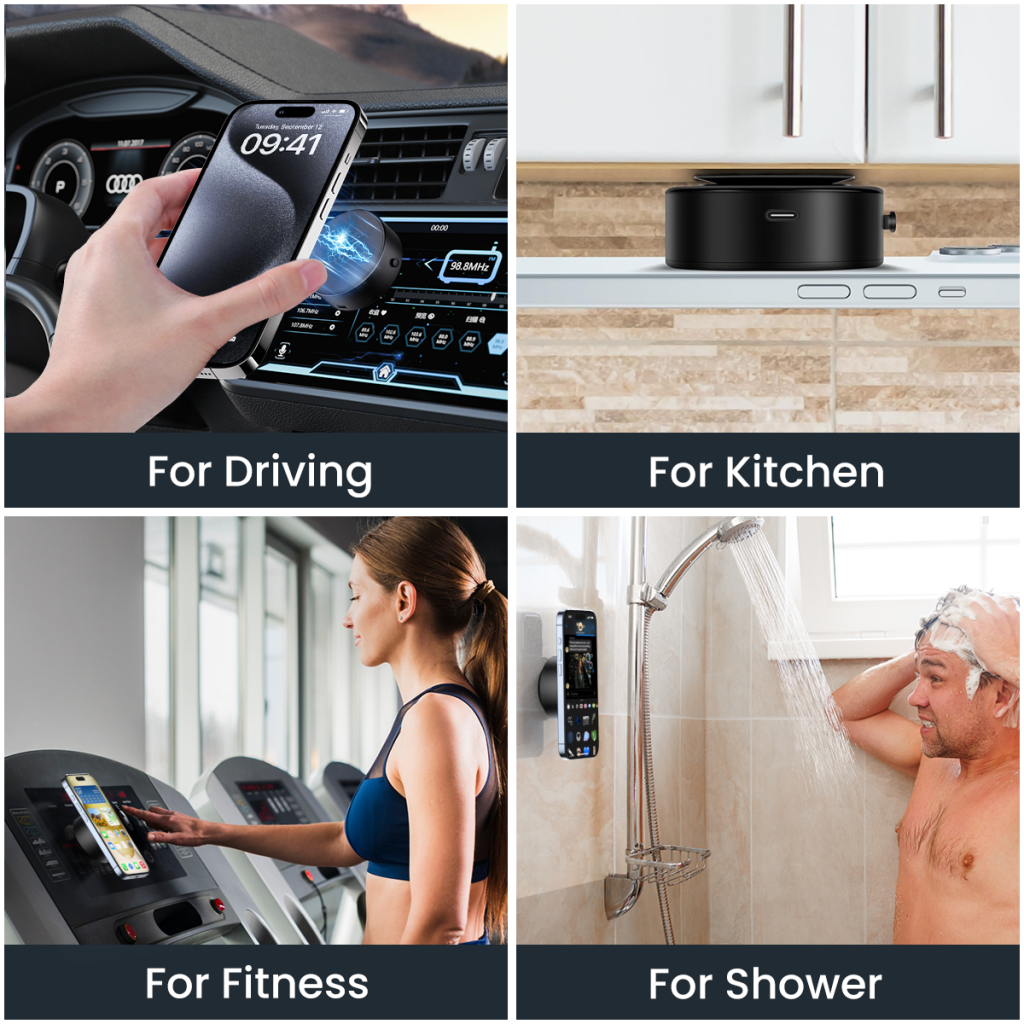 XO Design C155 Universal Magnetic Car Holder, Black