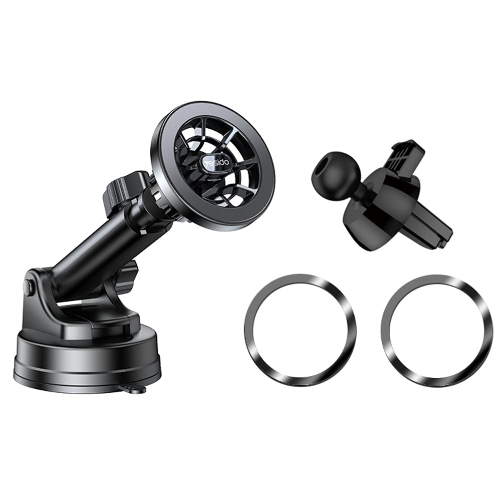 Support Auto Magnétique Yesido C158, Universel, Noir