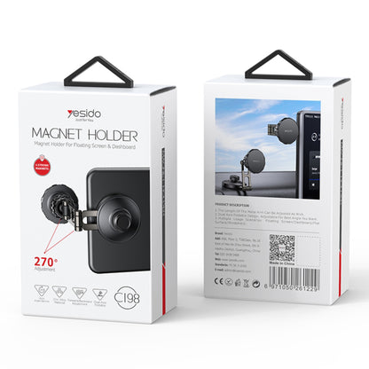 Support Auto Magnétique Yesido C198, Universel, Gris