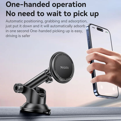 Support Auto Magnétique Yesido C269, Universel, Noir