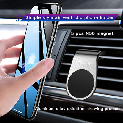 Support Auto Magnétique Yesido C64, Universel, Noir