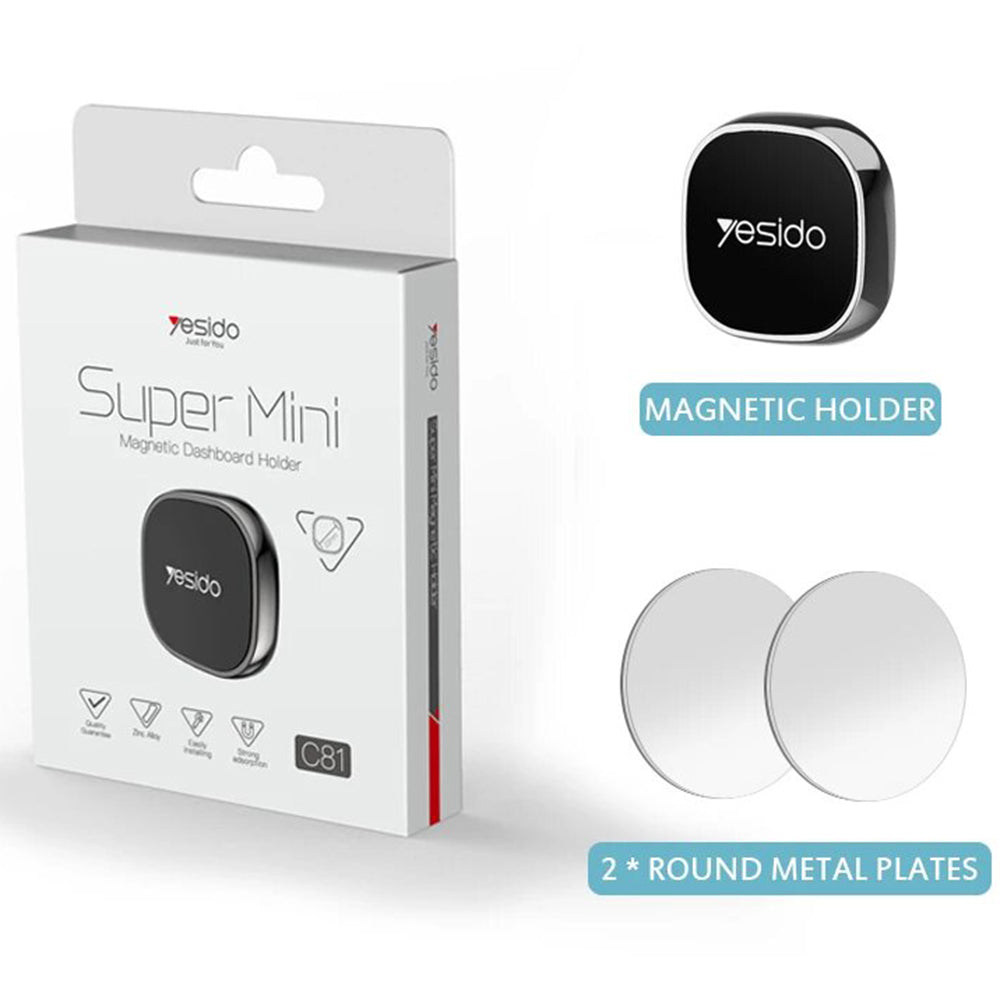 Support Auto Magnétique Yesido C81, Universel, Gris