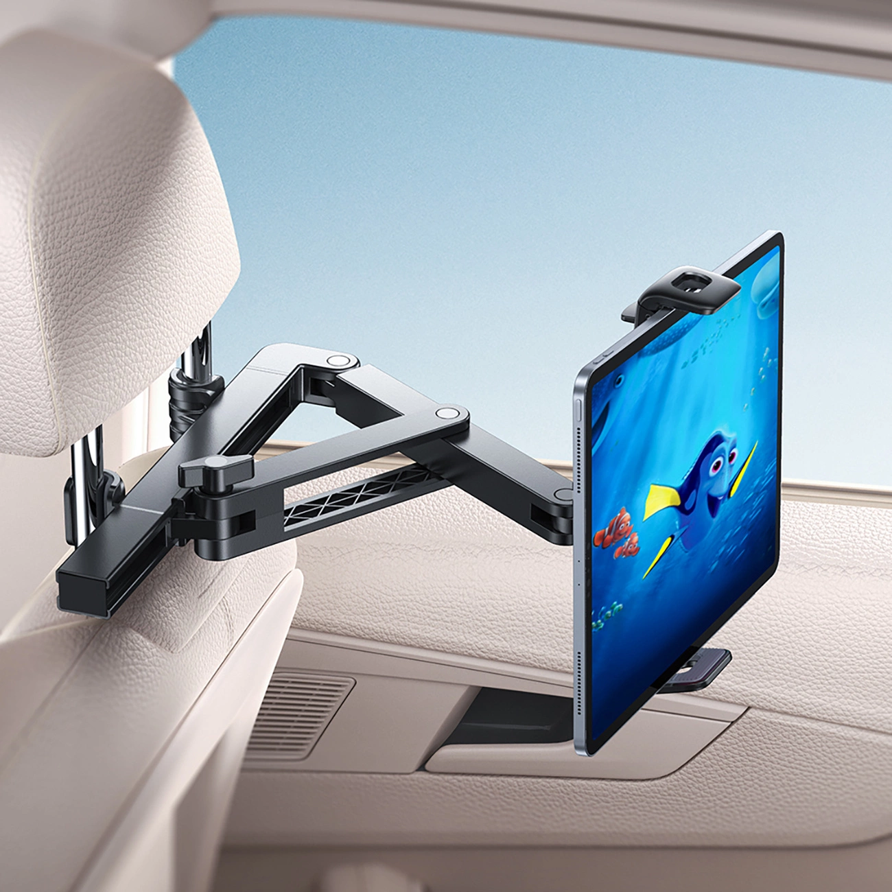 Joyroom JR-ZS433 Car Headrest Mount for Phone / Tablet, 4.7inch - 13inch, Black