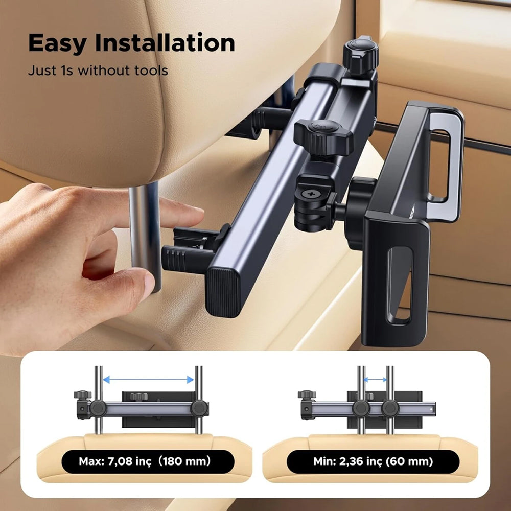 Support Auto Appui-tête UGREEN LP904 (55443), 4.7 pouces - 9.8 pouces, Noir