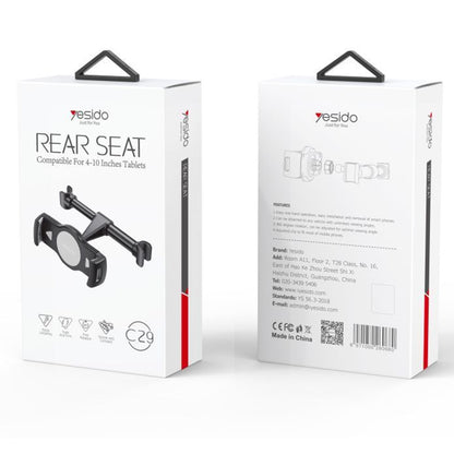 Support Auto Appui-tête Yesido C29, 4 pouces - 10 pouces, Noir