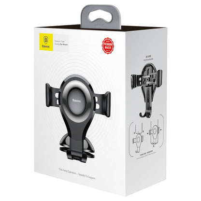 Baseus Osculum Gravity Car Mount, 63mm - 85mm, SUYL-XP01 Noir