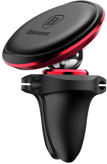 Support Auto Magnétique Baseus Air Vent, Universel, Rouge C40141201913-00