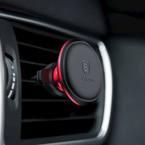 Support Auto Magnétique Baseus Air Vent, Universel, Rouge C40141201913-00