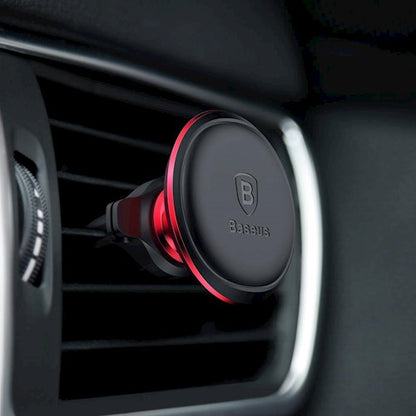 Support Auto Magnétique Baseus Air Vent, Universel, Rouge C40141201913-00