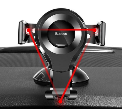 Baseus Osculum Gravity Car Mount, 63mm - 85mm, SUYL-XP01 Noir