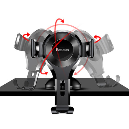 Baseus Osculum Gravity Car Mount, 63mm - 85mm, SUYL-XP01 Noir