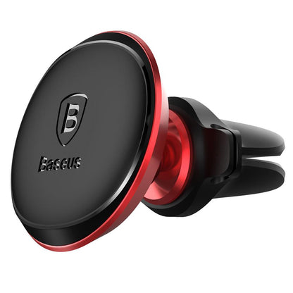Support Auto Magnétique Baseus Air Vent, Universel, Rouge C40141201913-00