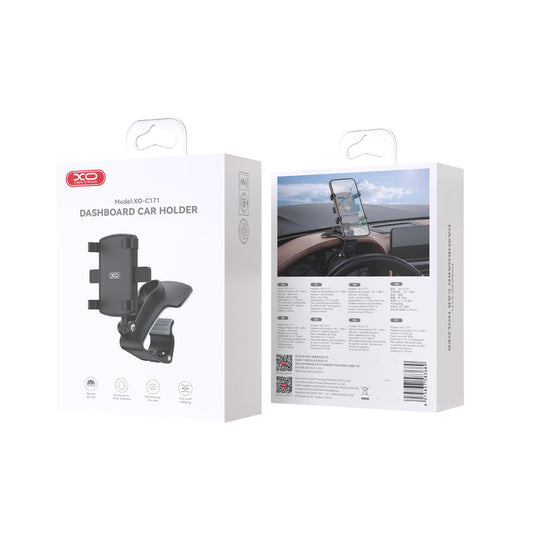 Support Auto XO Design C171, 4.7 pouces - 7.6 pouces, Noir