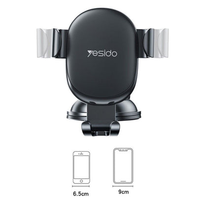 Support Auto Yesido C120, 4 pouces - 6,5 pouces, Noir