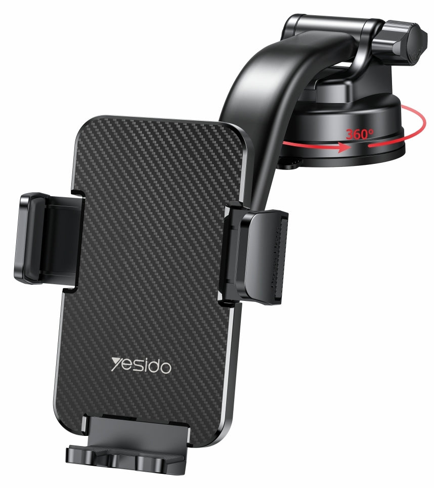 Yesido C172 Car Holder, 4inch - 7inch, Black