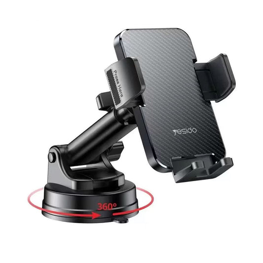 Support Auto Yesido C173, 4.7 pouces - 7.2 pouces, Noir