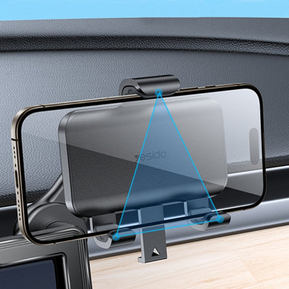 Support Auto Yesido C250, 4.7 pouces - 6.8 pouces, Noir