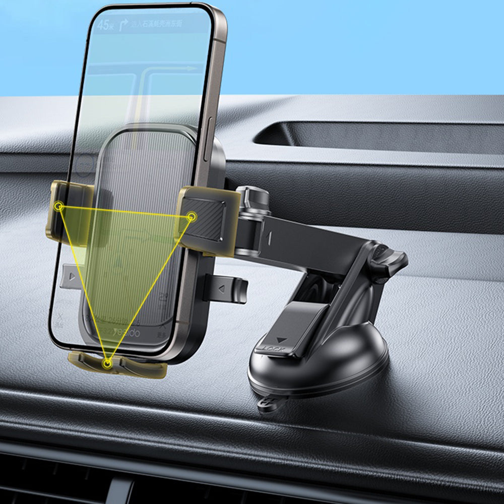 Support Auto Yesido C267, 4.7 pouces - 7.2 pouces, Noir