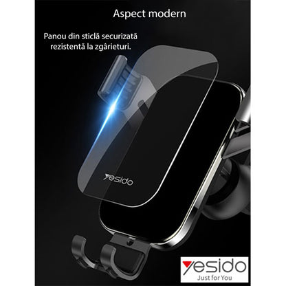 Support Auto Yesido C87, Universel, Noir