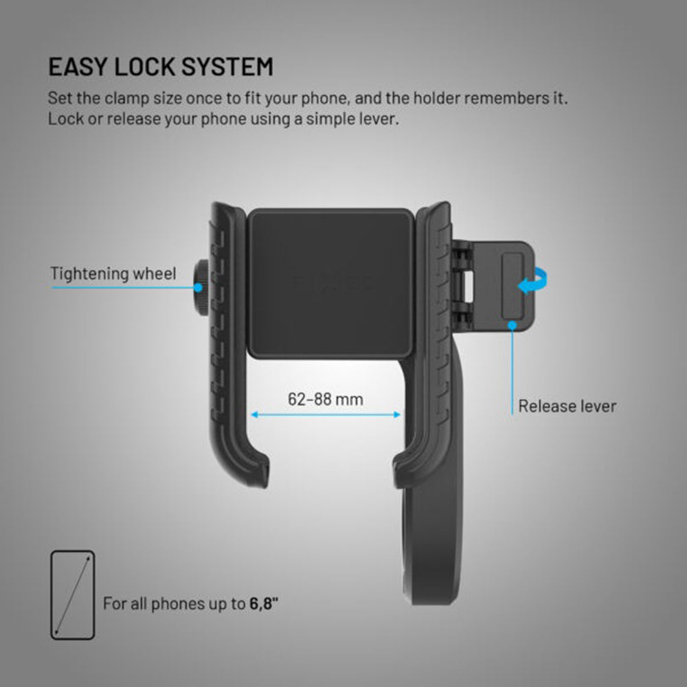 Support Vélo Fixed Bikee Plus Vista, Universel, Noir