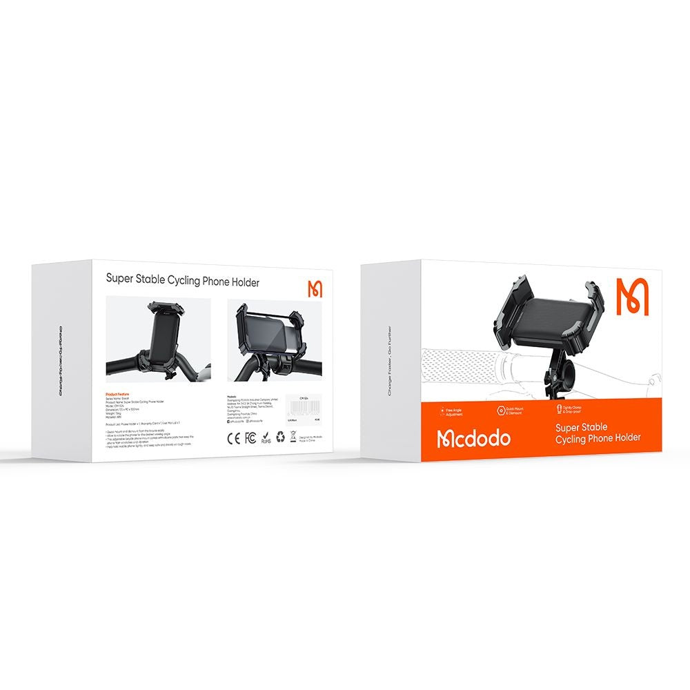 Support Vélo McDodo CM-5240 Basalt, 4.2 pouces - 6.5 pouces, Noir