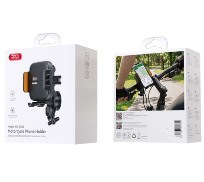 Support Vélo Moto XO Design C200, 4,5 pouces - 7 pouces, Noir