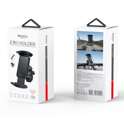 Support Vélo Yesido C249, 4.8 pouces - 7.2 pouces, Noir