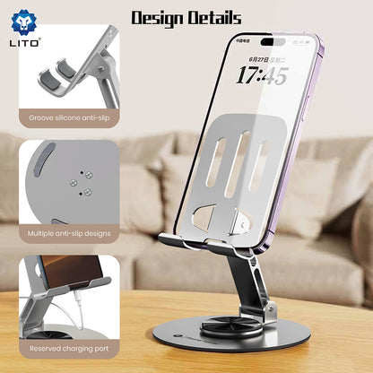 Support de Bureau Lito LT-H01, Universel, Gris