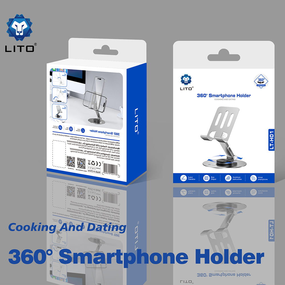 Support de Bureau Lito LT-H01, Universel, Gris