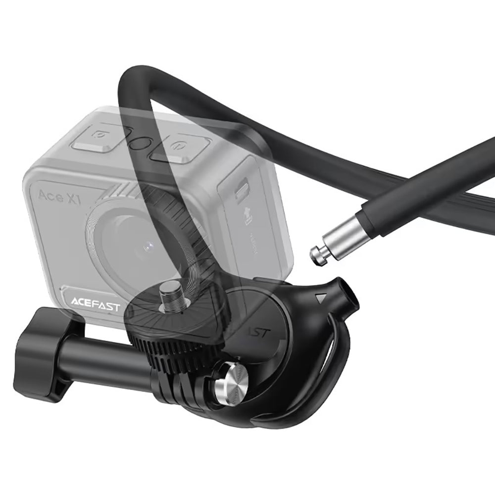 Support de Cou Acefast E37 pour Caméra Sport, Noir