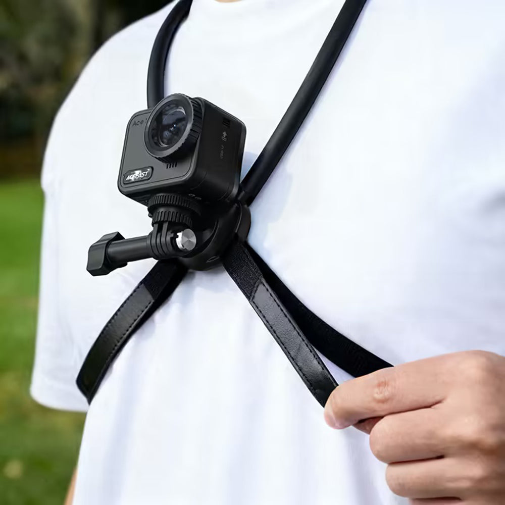 Support de Cou Acefast E37 pour Caméra Sport, Noir
