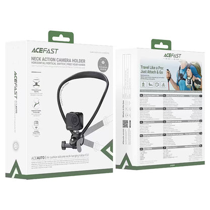 Support de Cou Acefast E37 pour Caméra Sport, Noir