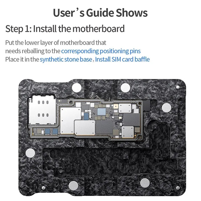Support de Travail PCB Magnétique QIANLI pour Apple iPhone 15 Series