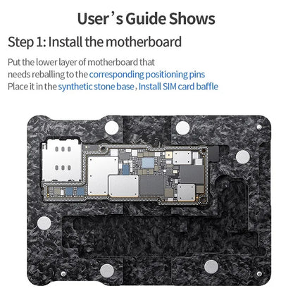 Support de Travail PCB Magnétique QIANLI pour Apple iPhone 15 Series
