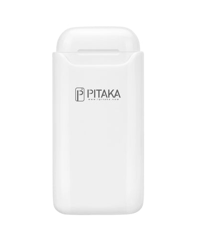 Pitaka Air Pal Essential Wireless External Battery for Apple Airpods Gen 1 / Gen 2, 1200mAh, 5W, White AP1002