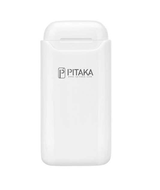 Pitaka Air Pal Essential Wireless External Battery for Apple Airpods Gen 1 / Gen 2, 1200mAh, 5W, White AP1002